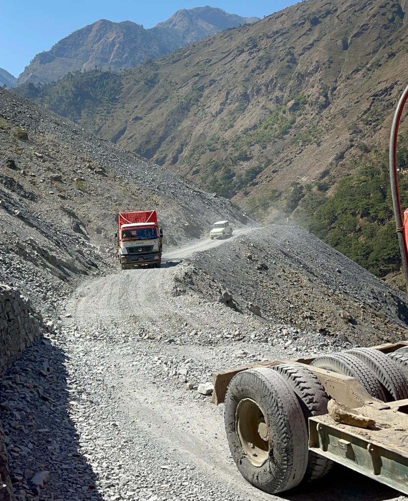 One of the Most Complicated Project Cargo Done by Access Shipping Team with Very Difficult Terrain and Narrow road with Lowbed Trailer.